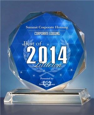 Summit Corporate Housing Corporate Lodging Award, Best of 2014 Littleton